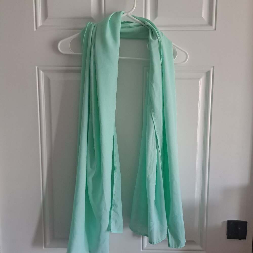 The Body Shop Pastel Green Scarf #31